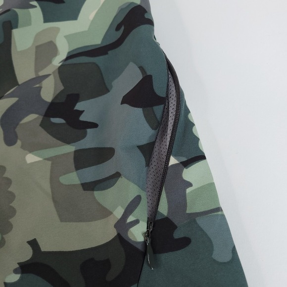 Element Board Shorts Men 34x10 Green Black Tan Camouflage Geometric Pattern Swim - Picture 3 of 14